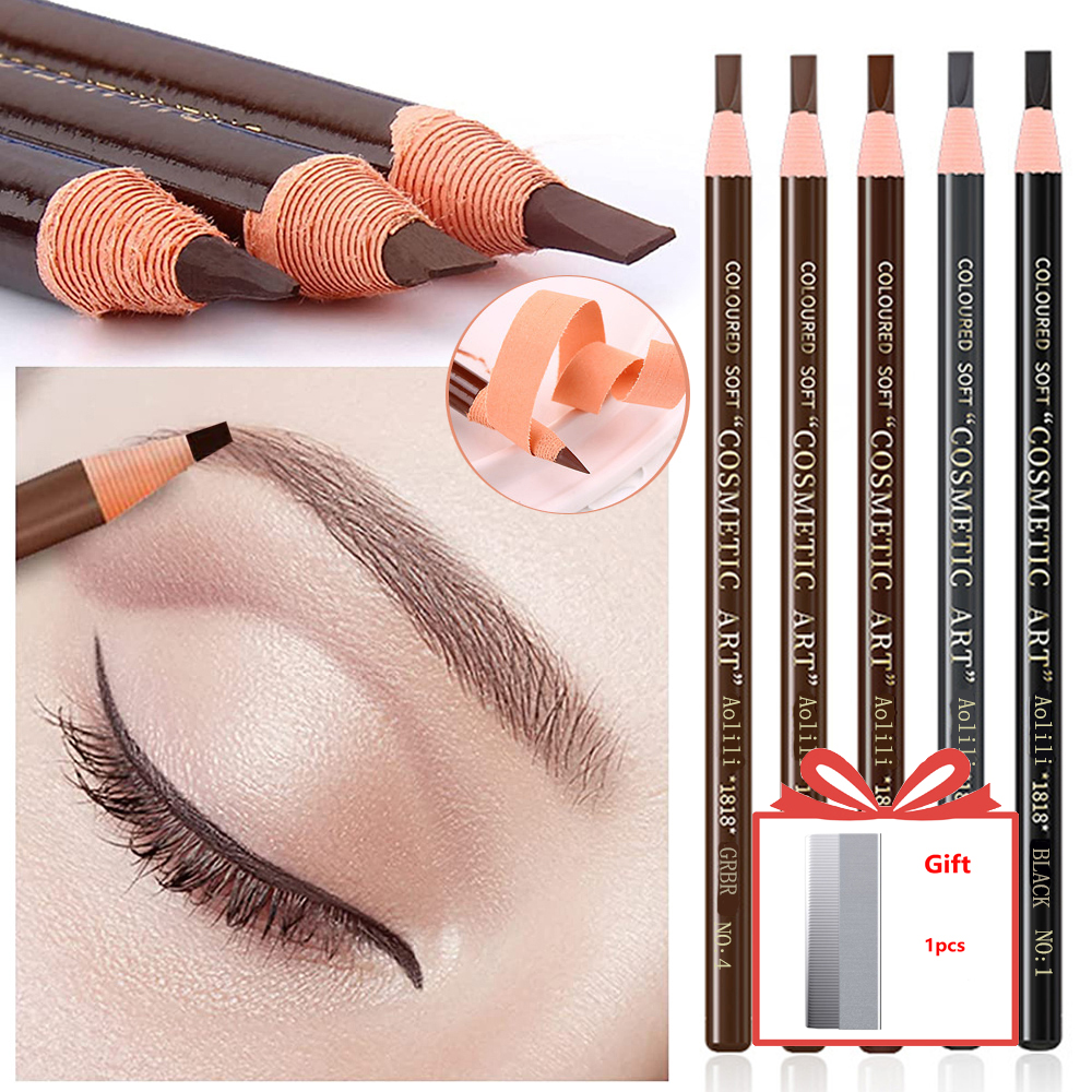 Lápiz de cejas resistente al agua, potenciadores de cejas de larga duración, cosméticos, maquillaje profesional, levantamiento de cejas, lápiz de cejas de plumas