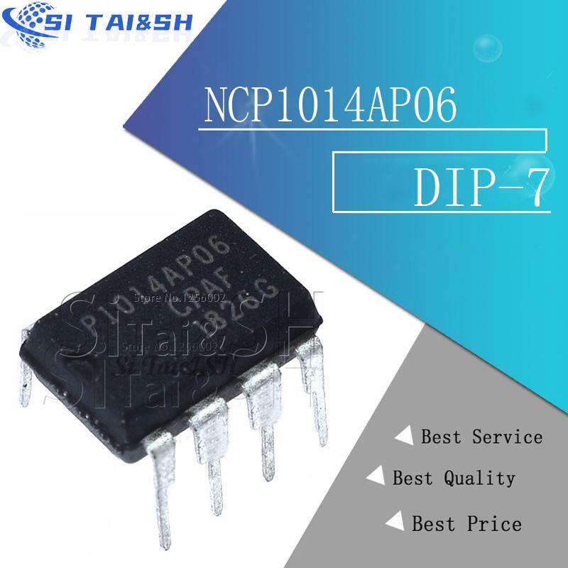 5 uds NCP1014AP06 funda protectora de plástico negro para DIP-7 P1014AP06 P1014 NCP1014AP065G DIP nuevo original
