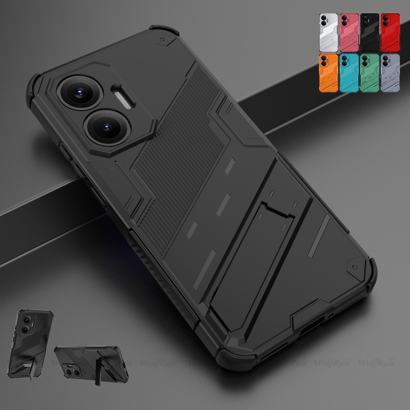 Per Poco F7 Custodia Cover Xiaomi Poco F7 Capas Nuova lente Armatura protettiva Antiurto Telefono Paraurti posteriore Stander Holder Fundas Poco F7