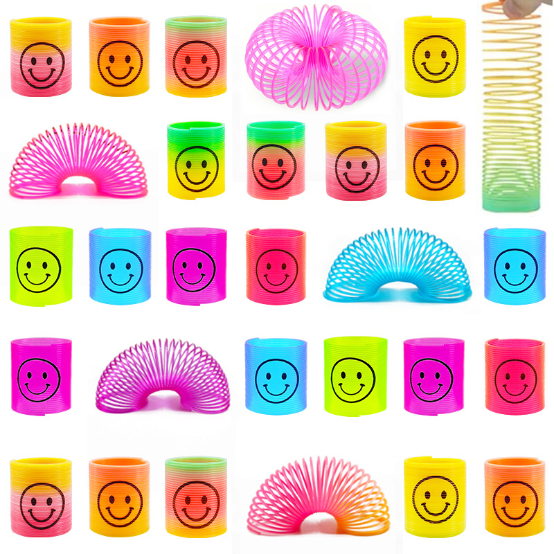 12 pz/borsa Colorato Neon Arcobaleno di Plastica Primavera Giocattoli per la Festa di Compleanno Bomboniere Premi in Aula Regali per Gli Ospiti Goodie Bag Riempitivi