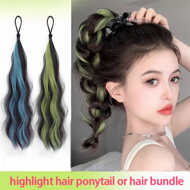 50 ซม.Synthetic Self-Winding หัววิกผมผม Bundle หญิงไฮไลท์ DIY Bun Hair Bundle เพื่อเพิ่มปริมาณผม Bud ผม Bun