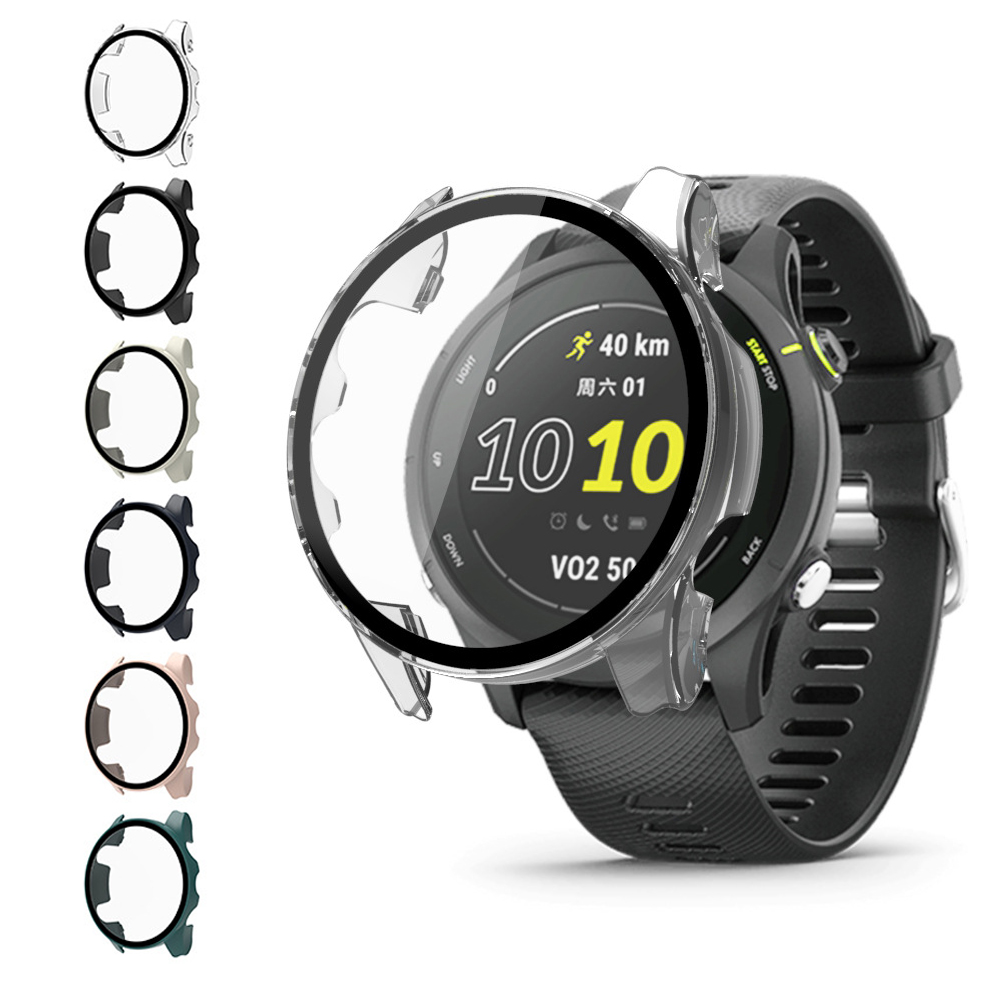 Защитная пленка для экрана с твердым краем, чехол для Garmin Forerunner 955 Solar/255/255S, защитная рамка для музыкальных часов
