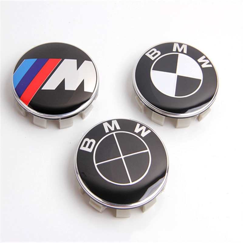 100 Uds 68mm llantas tapacubos centro de rueda de coche para BMW M E39 E46 E30 E36 E87 E53 E60 E90 F10 F20 F30 X1 X3 X5 X6 X7 Accesorios