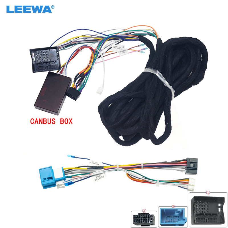 Leewa Auto 6M Uitbreiding Kabelboom Canbus Voor Bmw E39/E46/E53 Uitgerust Met Originele Navigatie Head unit Of Dsp Versterker
