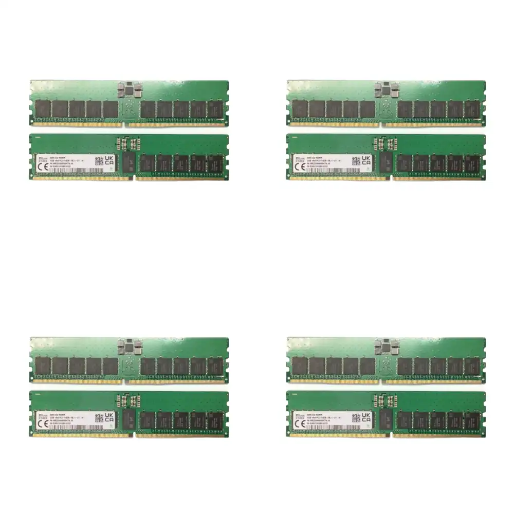 Original Hynix SK HMCG84AHBRA477N 32GB DDR5 6400MT/s PC5 51200 ECC Registered DIMM Single Rank X4 Server Memory for