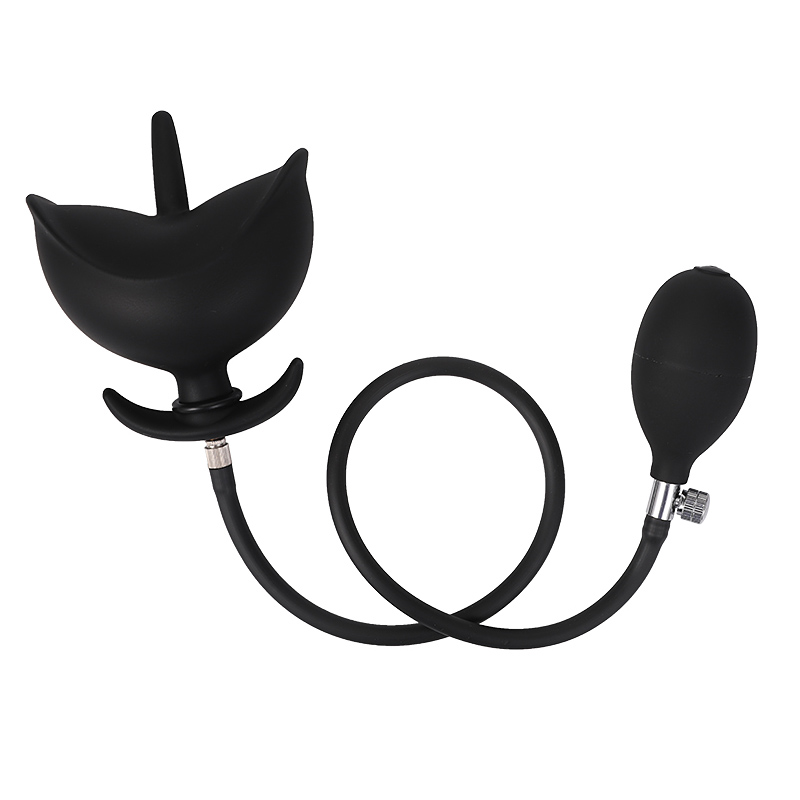 Flower Bud Inflatable Anal Plug Separate Dildo Pump Go Out Wear Expandable Big Butt Plug Bdsm G-spot Massage Ass Dilator Sex Toy