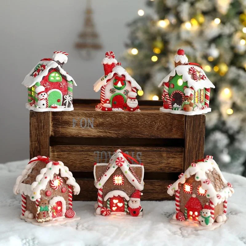 Kerst Peperkoek Klein Huis Hanger Creatieve Kerstboom Decoraties Opknoping Ornament Nieuwjaar Cadeau Home Decor 2023