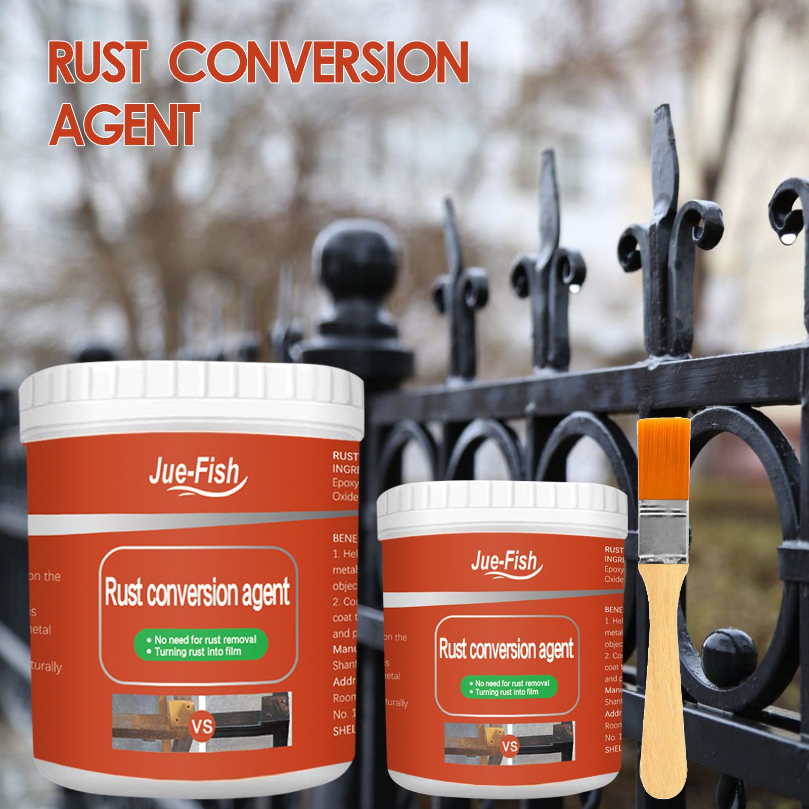 100/300g removedor de ferrugem de metal pintura automática agente de conversão de metal à prova dwaterproof água anti-corrosão manutenção do carro conversor de remoção de ferrugem