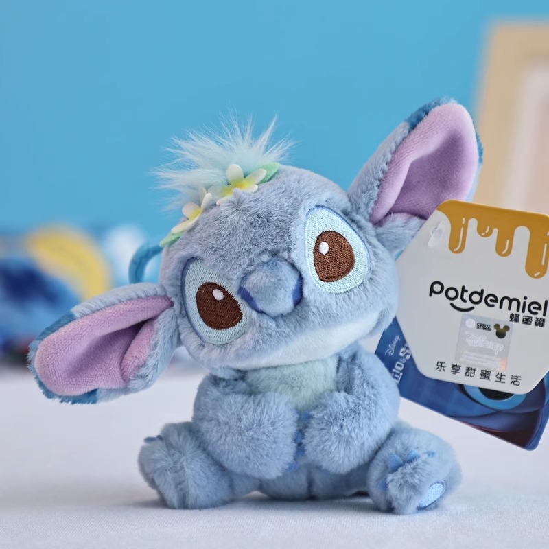 Disney Toy Story Stitch Kawaii Pluszowa lalka Kreskówka Wypchany brelok do kluczy Anime Breloczek do paska Zabawki Breloczek do samochodu Prezent urodzinowy dla chłopca
