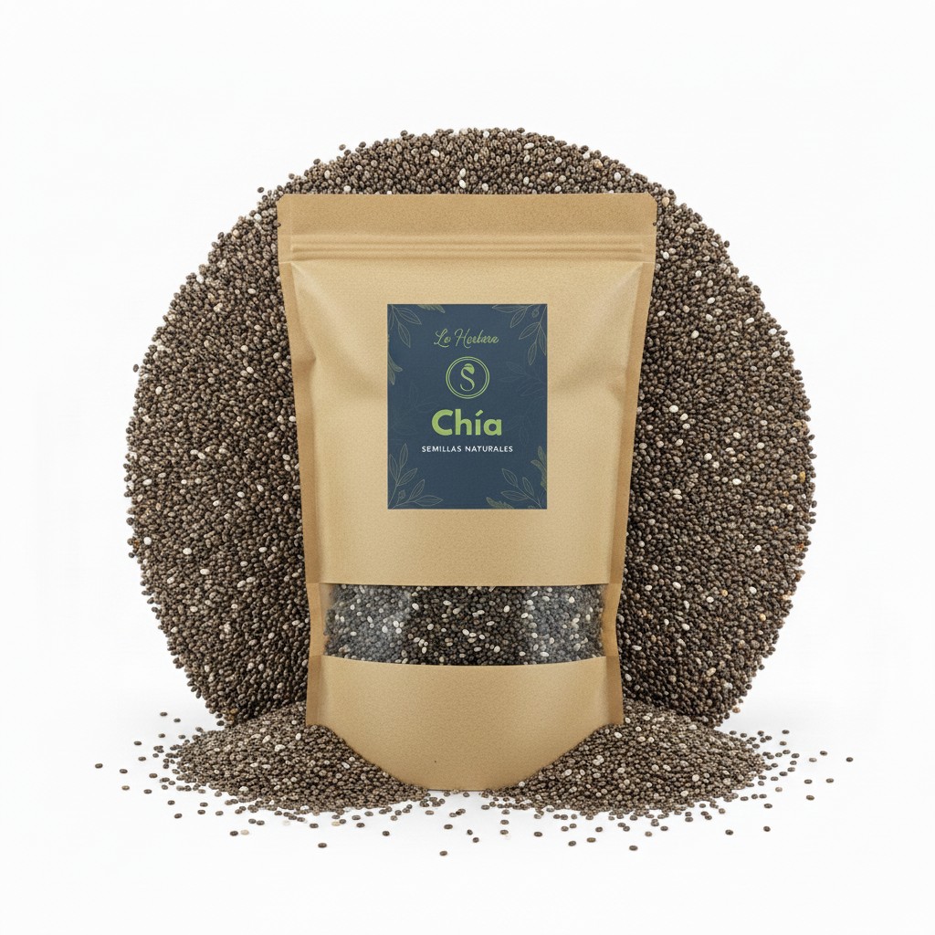 La Herbera |   Semilla entera de Chía Salvia hispanica, Chan, Salvia hispánica, Chía mexicana |   repostería, cocina, batidos, yogures |   semillas a granel |   Envasado en España, sin aditivos, calidad herbolaria, Semillas de Chía, Semillas de Chía enter