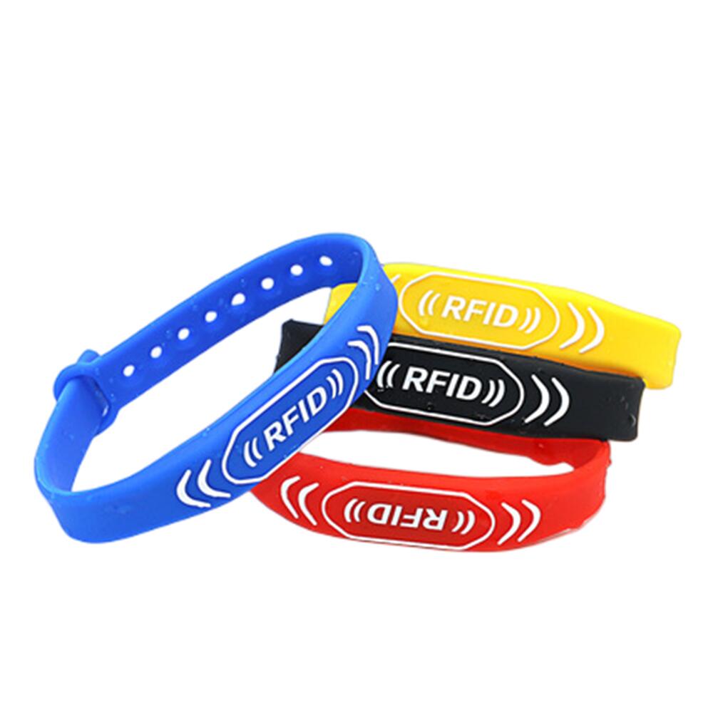 1 Uds 125KHZ EM4305 T5577 5200 pulsera ajustable impermeable regrabable pulsera de silicona RFID llavero de datos en blanco