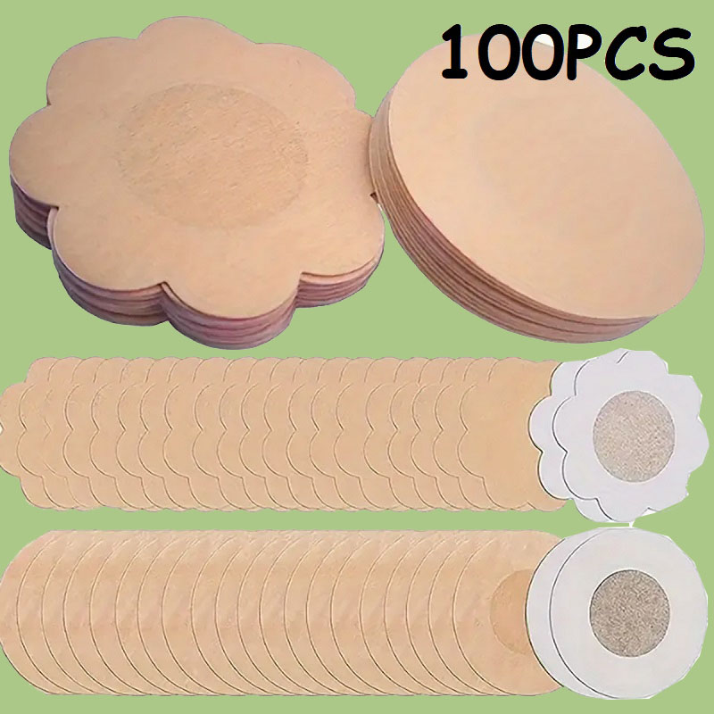 30/50/100 pçs adesivos para mamilo adesivos para sutiã no peito adesivo boob almofadas pegajosas almofadas de mamilo meia-calça capa de mamilo nyp01