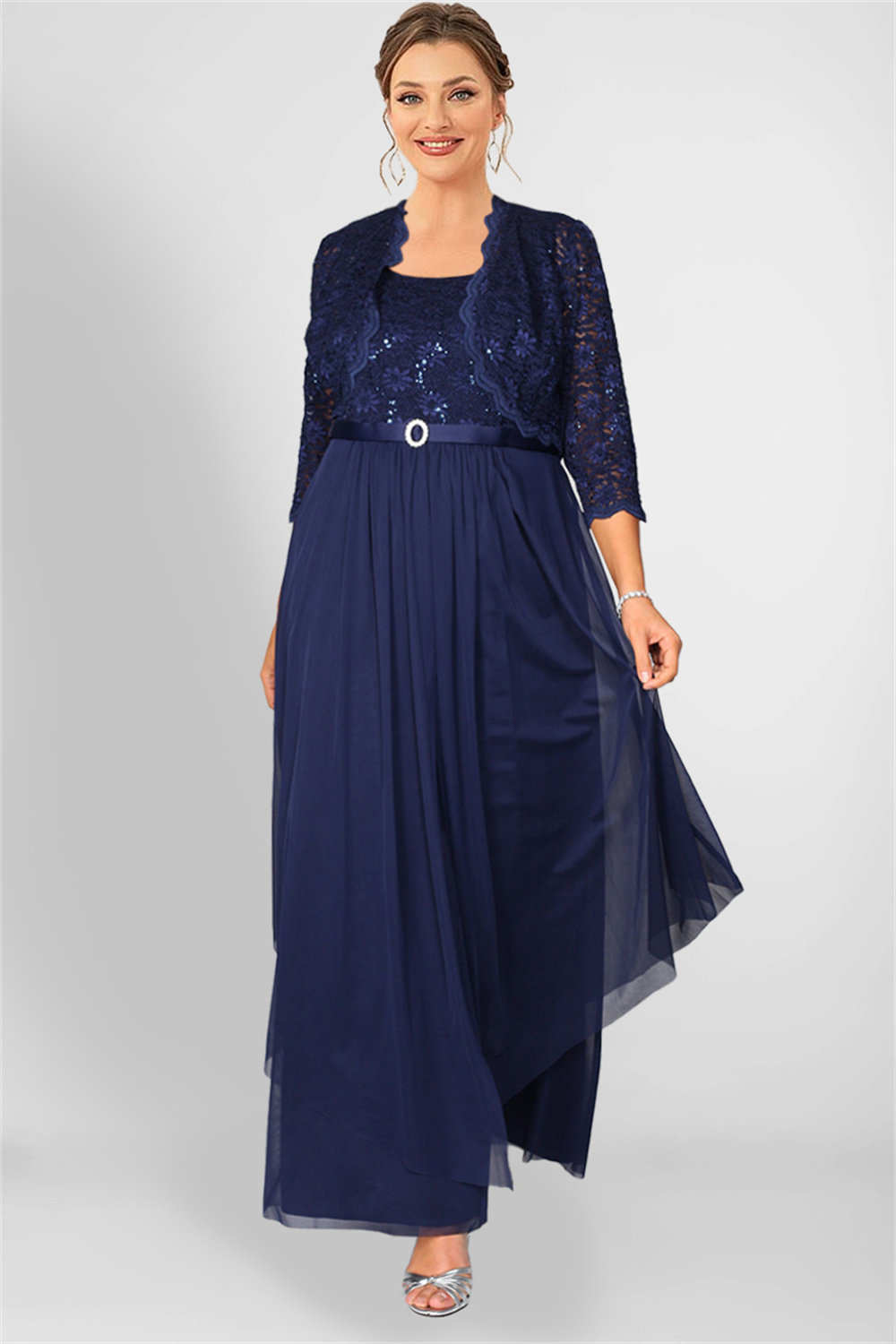 Vestido plus size para noite feminino, lantejoulas, chiffon, plissado, linha a, convidado de casamento, coquetel, renda, oco, maxi vestido
