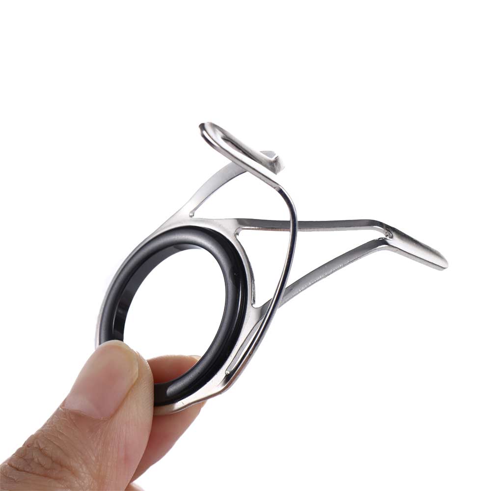 Outil de pêche 6 # - 30 #, anneaux d'oeil en acier inoxydable, Guides de canne à pêche, Kit de réparation de ligne, accessoires de pêche 1 pièce