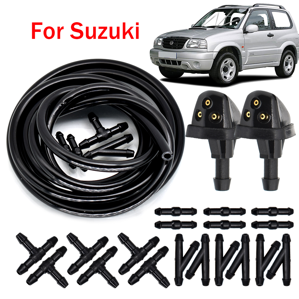 2 шт. форсунки омывателя лобового стекла для Suzuki Swift MK2 SX4 MK1 Grand Vitara 1998-2005 Escudo Aerio JIMNY
