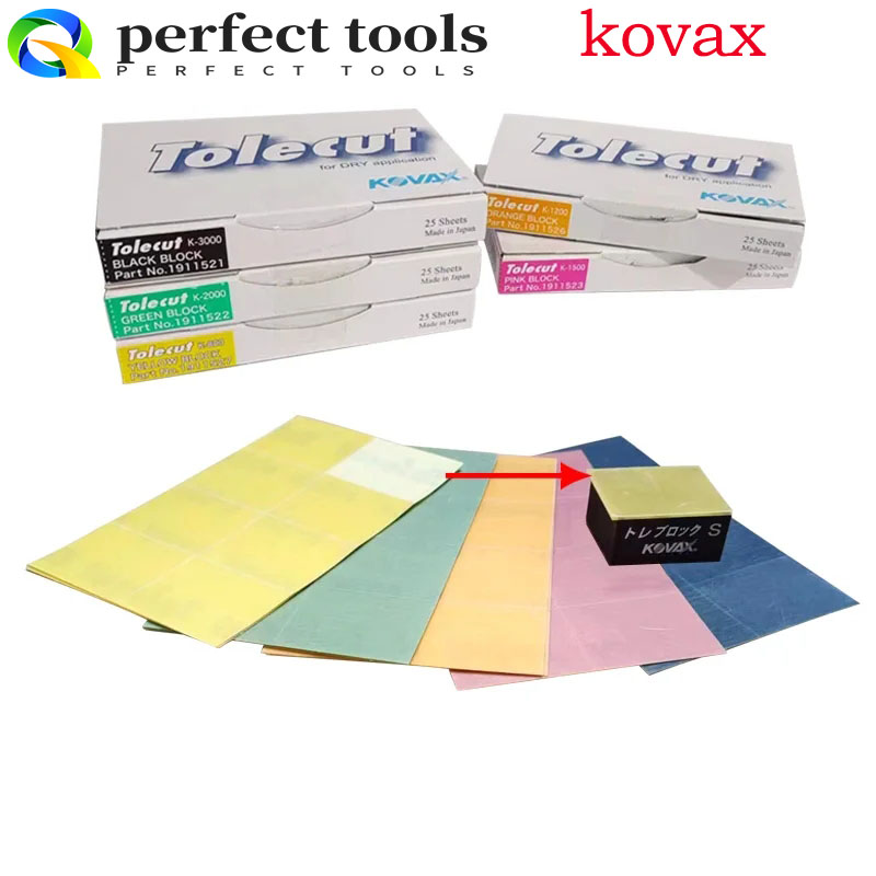 일본 KOVAX Tolecut 8 자동차 연마용 Toleblock 샌딩의 얼굴을 잘라냅니다. 800/1200/1500/2000/3000 사포