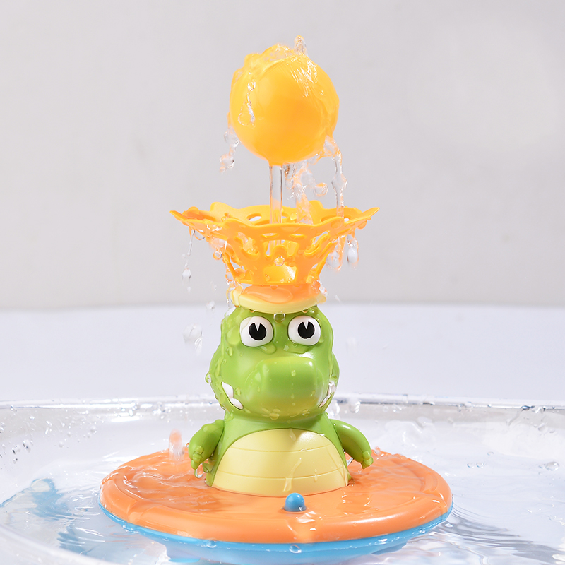 Giocattolo da Bagno a Forma di Coccodrillo Luminoso per Bambini, Diverse Modalità di Spruzzo, Divertimento con Spruzzi d'Acqua, Regalo per Bambini