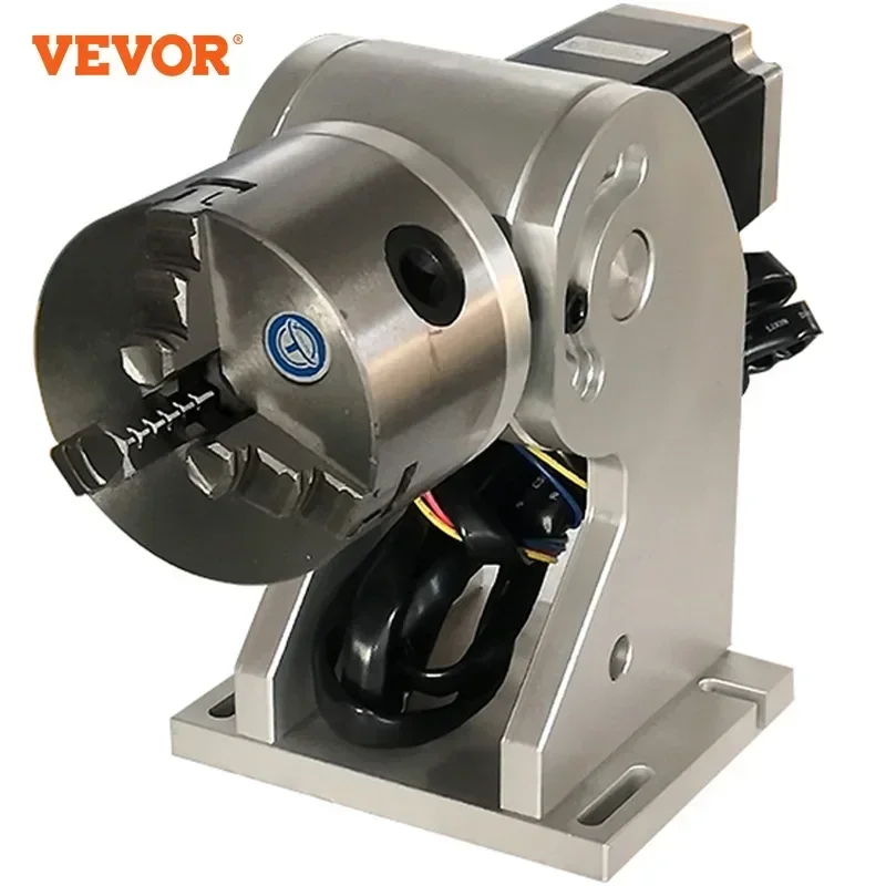 Vevor acessório de eixo rotativo para gravador a laser de fibra, máquina de marcação, ferramenta de rotação para gravação de joias de metal redondo 360