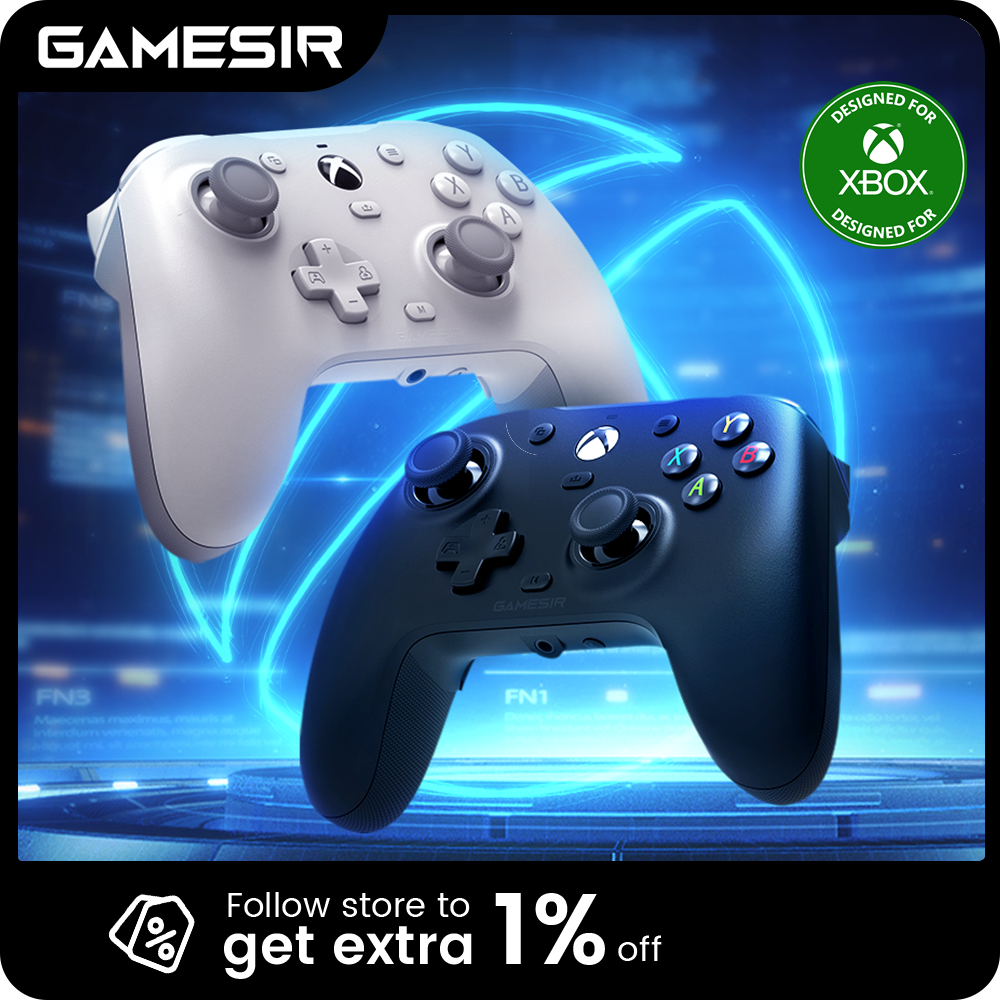 GameSir G7 HE Kontroler do gier Xbox Gamepad z efektem Halla dla Xbox Series X, Xbox Series S, Xbox One, Steam i Windows PC