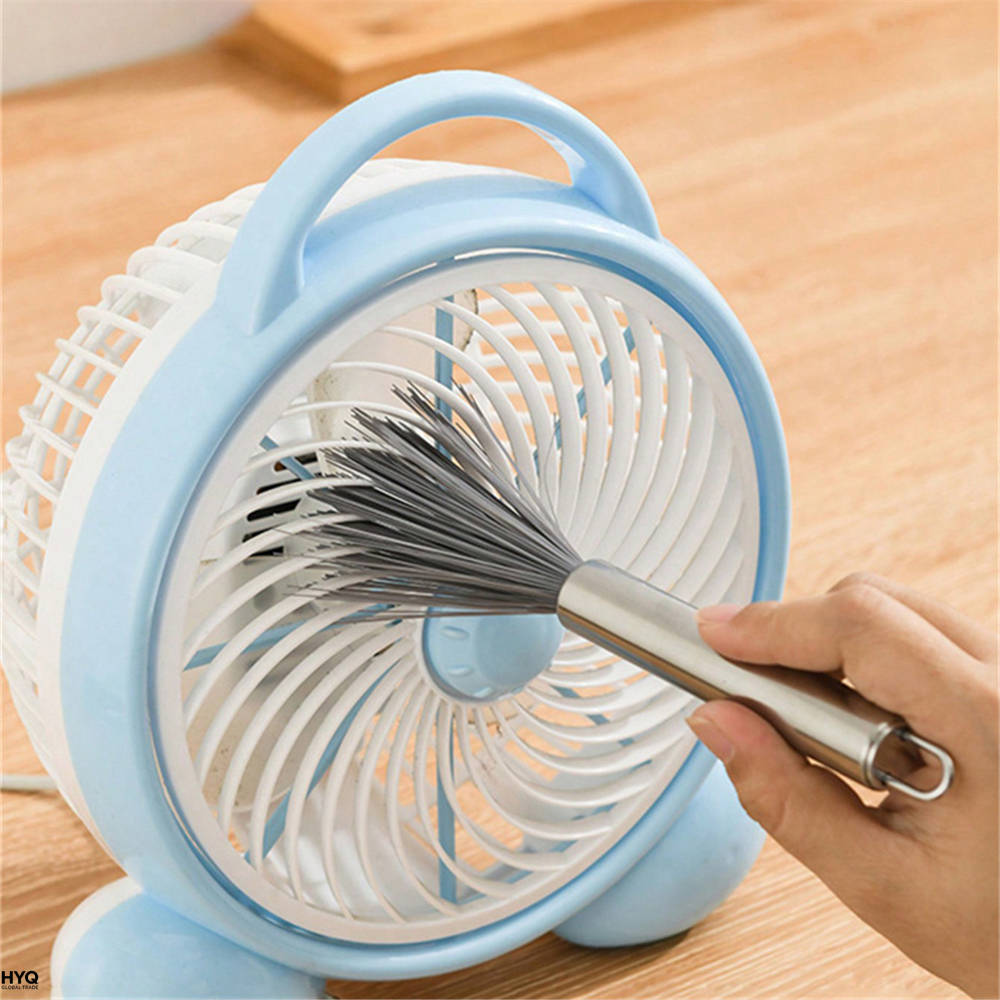 Brosse nettoyage multifonctionnelle manche acier, maison cuisine salle de bain, 1/2 pièces