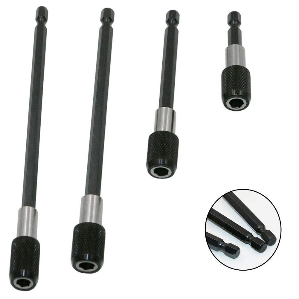 60-300 มม.ไขควงเจาะผู้ถือ Bit, 1/4 นิ้ว Magnetic Hex Extension Chuck Adapter สําหรับสกรู,ถั่ว,เจาะชุด Bit