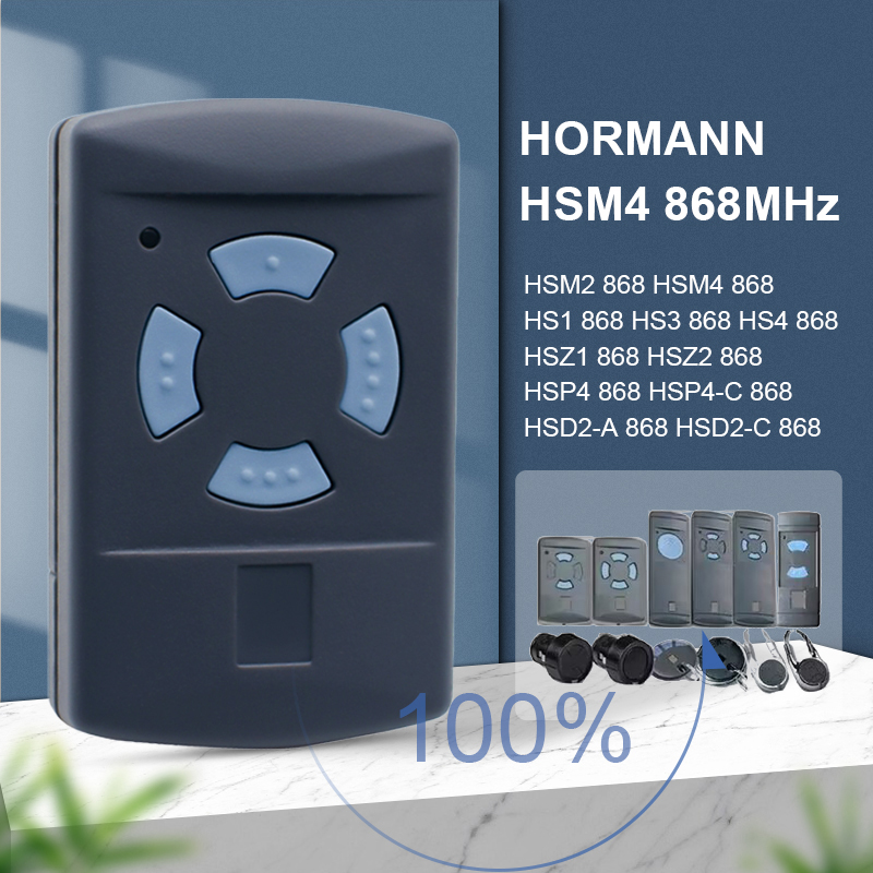 HORMANN Garagentor-Fernsteuerung HORMANN HSM2 HSM4 868 MHZ Handsender 868.35mhz HS1,HS2,HS4 ,HSE2,HSE4,HSZ1,HSZ2,HSP4,HSP4-c,HSD2-A,HSD2-c