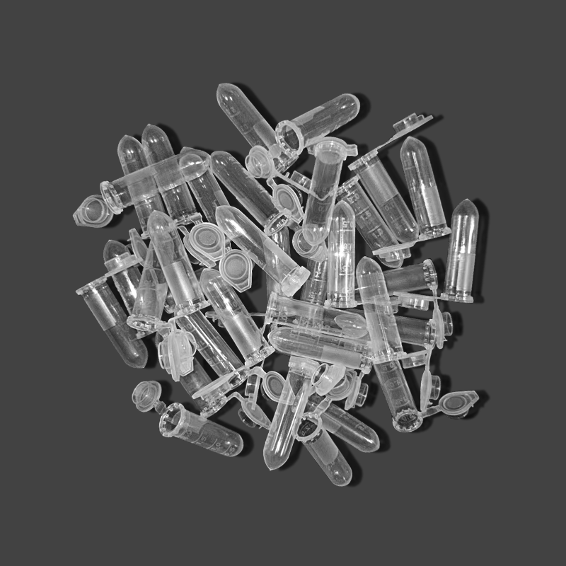 500 Uds 2ml tubo de centrífuga tubos de microcentrífuga portátiles contenedor de muestras químicas tubo de ensayo de centrífuga