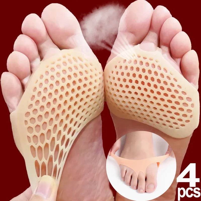 Cuscinetti metatarsali in Silicone separatore per dita cuscinetti per piedi antidolorifici plantari solette per massaggio ai piedi calzini per avampiede strumento per la cura dei piedi 2 pezzi