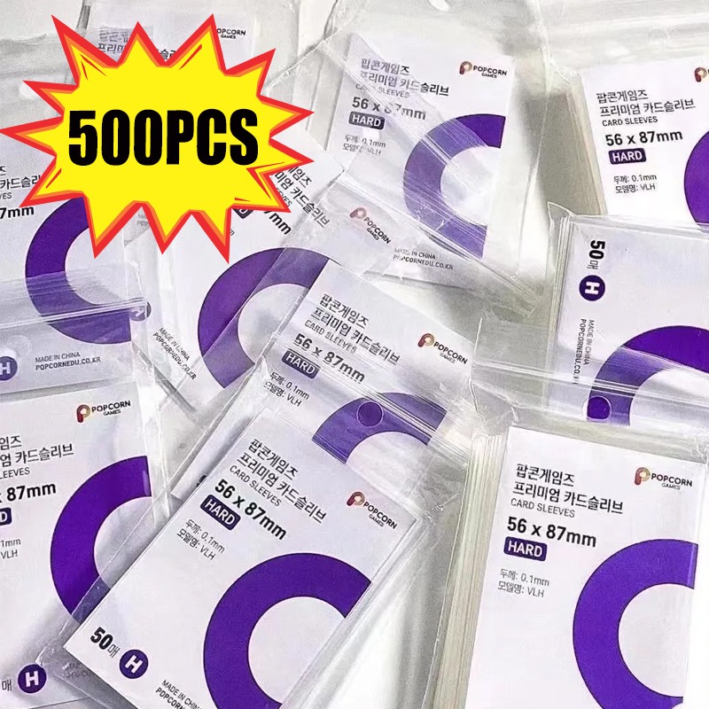 1-500PCS Kpop Photocard Holder Clear Idol Card Protective Sleeves Game Poker Cards Waterproof Protector Board Game Card Sleeves