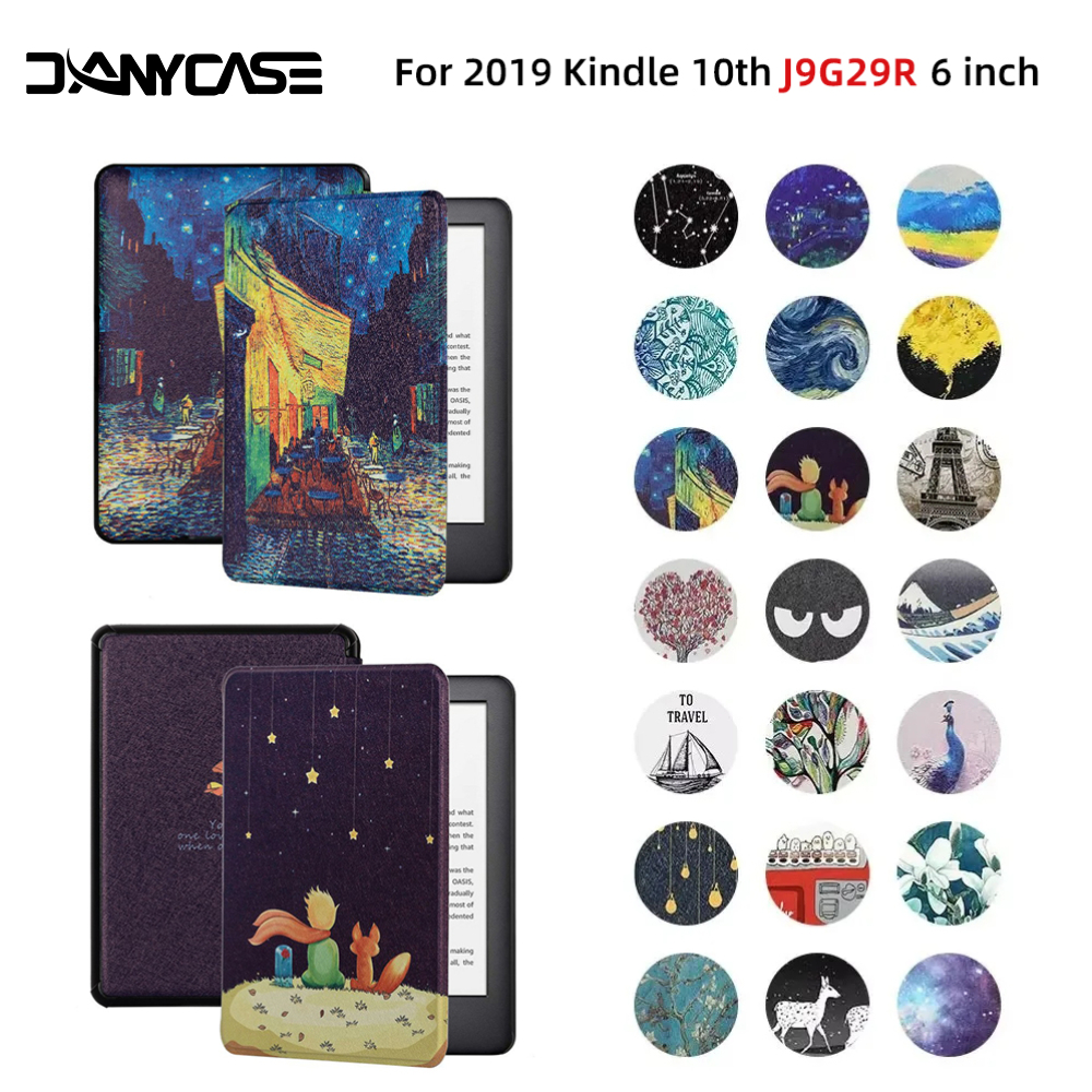 Etui na Kindle do modelu J9G29R z 2019 roku, nowe magnetyczne etui Smart Case do Kindle 10. generacji, etui z nadrukiem do Kindle Paperwhite