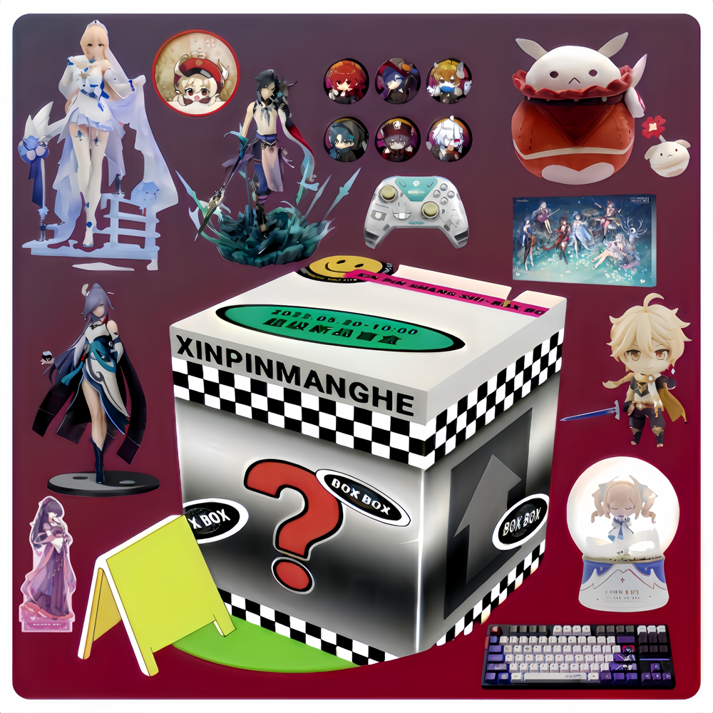 MiHoYo Game Косплей Luck Bag Honkai Impact 3RD&Honkai: Star Rail&Genshin Impact&TEARS OF THEMIS Рождественский подарок Аниме-набор