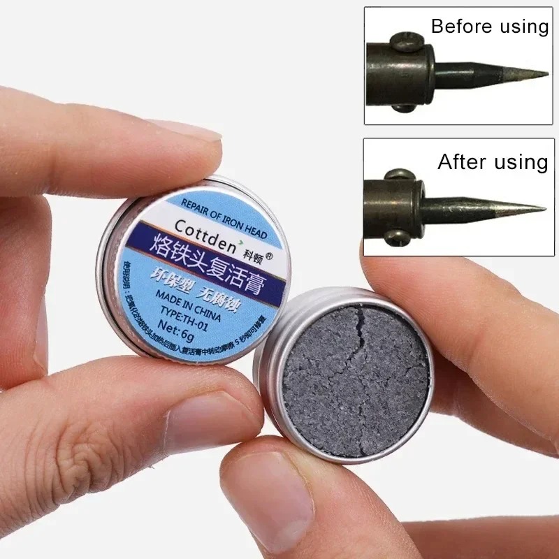 5/1Pcs การประสาน Iron Tip Refresher Non-stick ดีบุกบัดกรีครีมทําความสะอาดวางสําหรับหัวออกไซด์ Resurrection Oxidative Activator