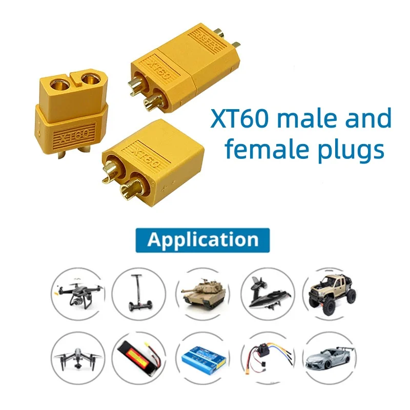 Connecteurs de balle XT60 XT-60 mâle femelle XT60, 2/5 pièces, prise en T pour batterie Lipo RC, Drone avion, accessoires de voiture
