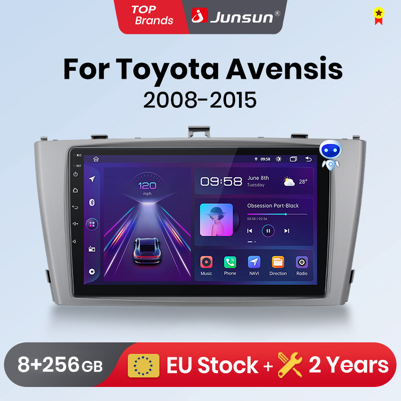Автомобильный радиоприемник Junsun CarPlay Android для Toyota avwash T27 2008-2015 GPS интеллектуальные системы стерео Мультимедиа авто