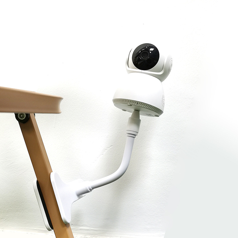Protable Flexible Camera Clamp Mount Baby Monitor Holder Stand Webcam Bracket Base with Clip Punch-Free Bendable Support