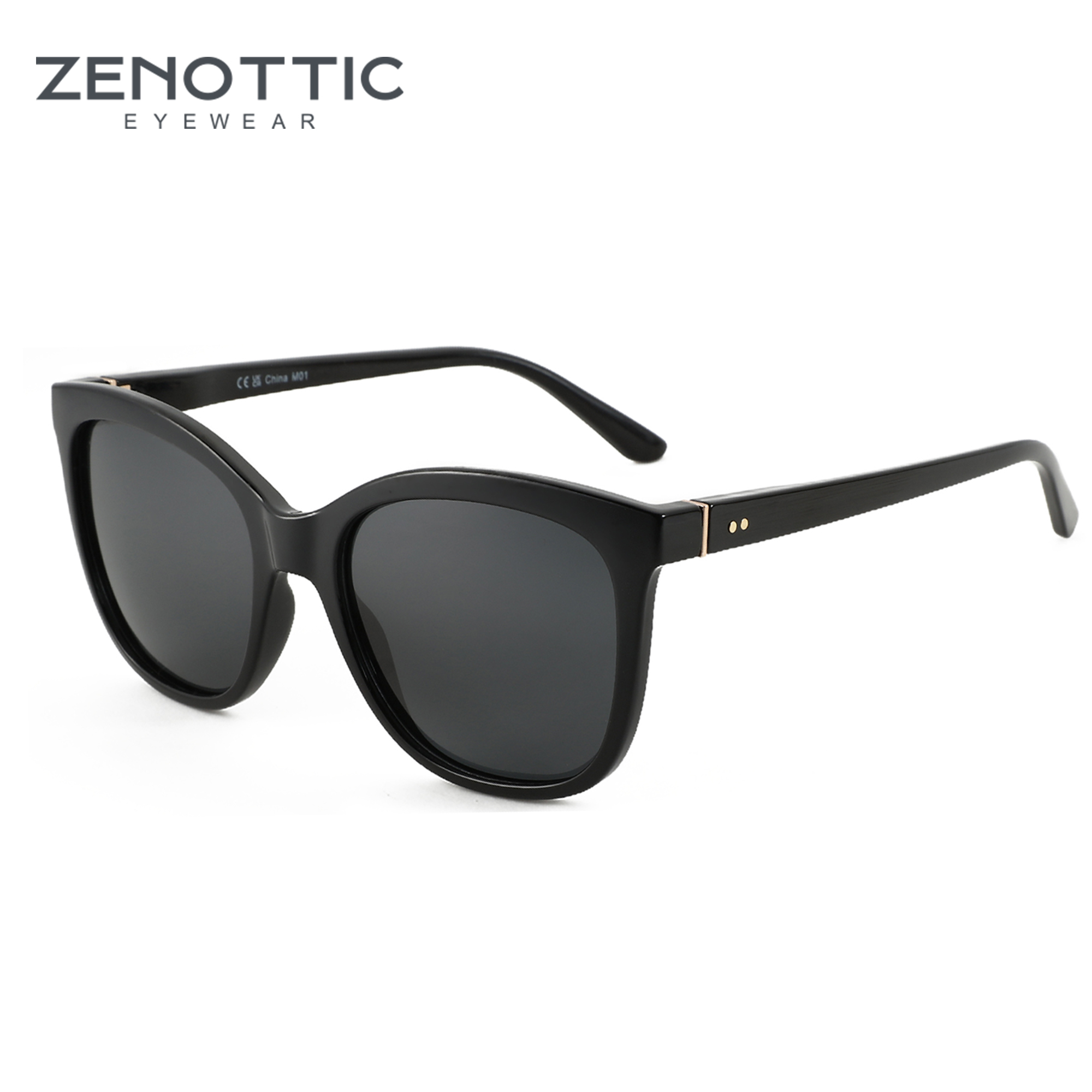 ZENOTTIC 2026 Occhiali da Sole Polarizzati a Farfalla alla Moda per Donne Protezione UV400 Occhiali da Sole Oversize Quadrati da Donna ZS2227