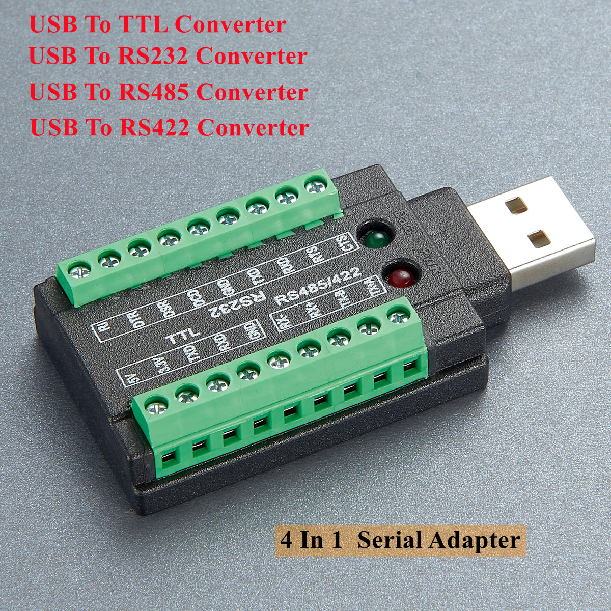 Konverter USB ke 485 RS485/422/232/TTL Antarmuka Serial dengan Chip FT232RNL Adaptor Serial 4 in 1 dengan Chip FTDI