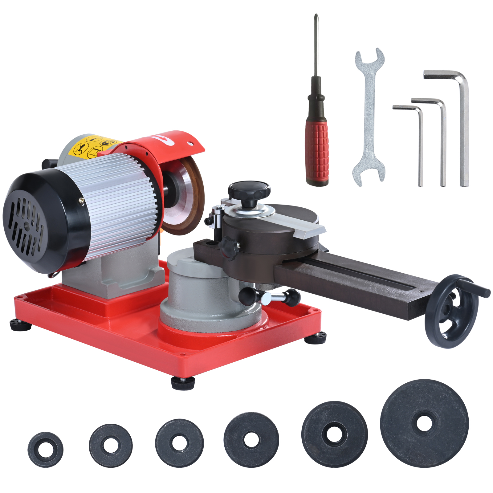 SucceBuy – affûteur de lame de scie circulaire 370W, 3600 tr/min, roue de 5 pouces, polisseuse pour carbure