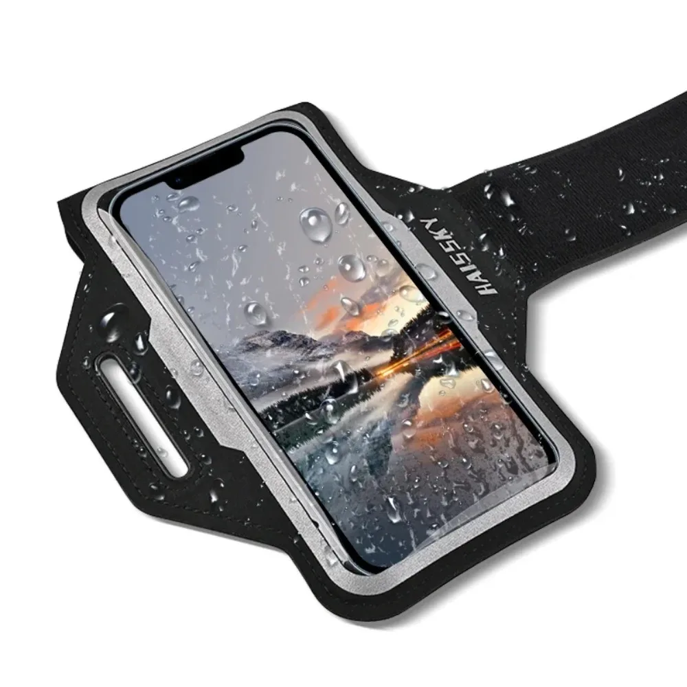 Haissky faixa de braço esportiva ultrafina para corrida, para iphone 17 16 15 14 13 12 pro max 15 plus samsung s24 ultra xiaomi cinto