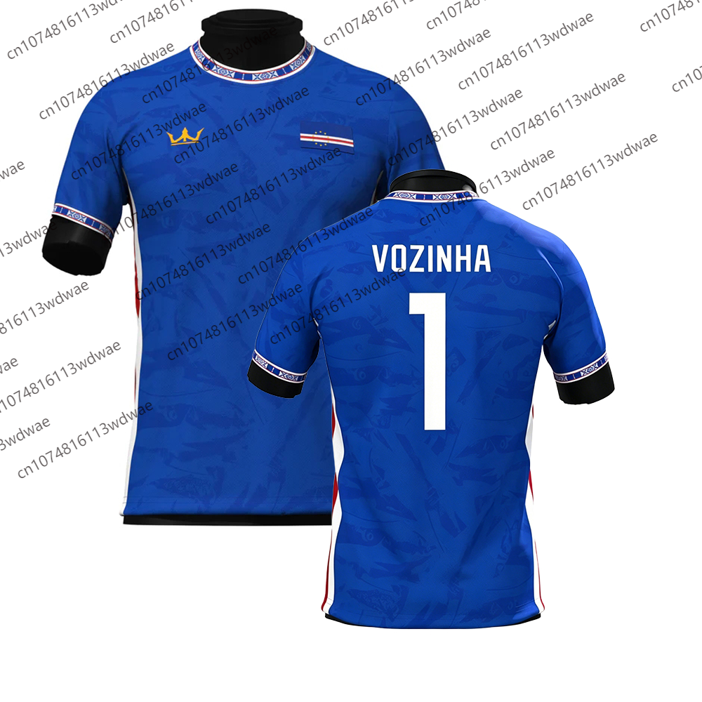 Camiseta de Fútbol Estilo Cabo Verde, Secado Rápido, VOZINHA 1, Camiseta de Fútbol para Exteriores, Edición Especial de Entrenamiento, Camiseta para Niños