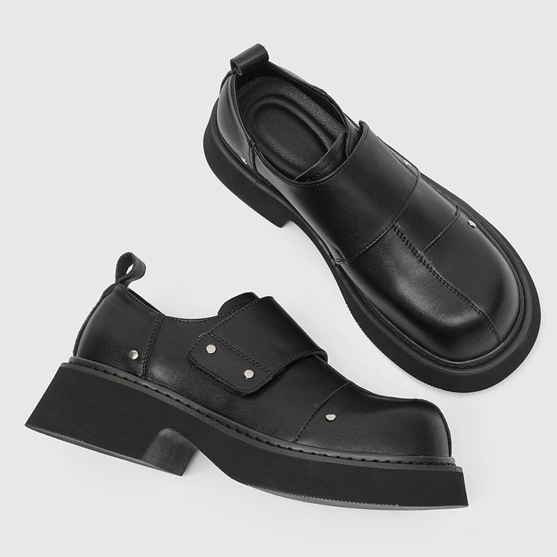 Thick soled men's leather shoes Classic minimalist and comfortable style Work leisure party 38-46 Hot selling youth shoes