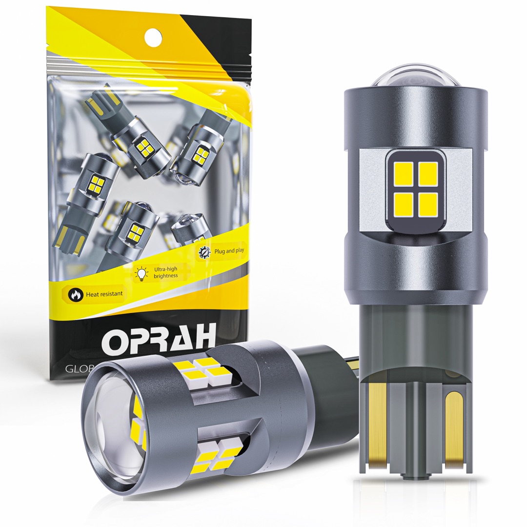 Oprah 2 uds Canbus T10 LED W5W luces de coche de alta potencia 2016SMD sin Error 12V 24V para Auto camión Interior lámparas de cúpula estacionamiento lateral DRL
