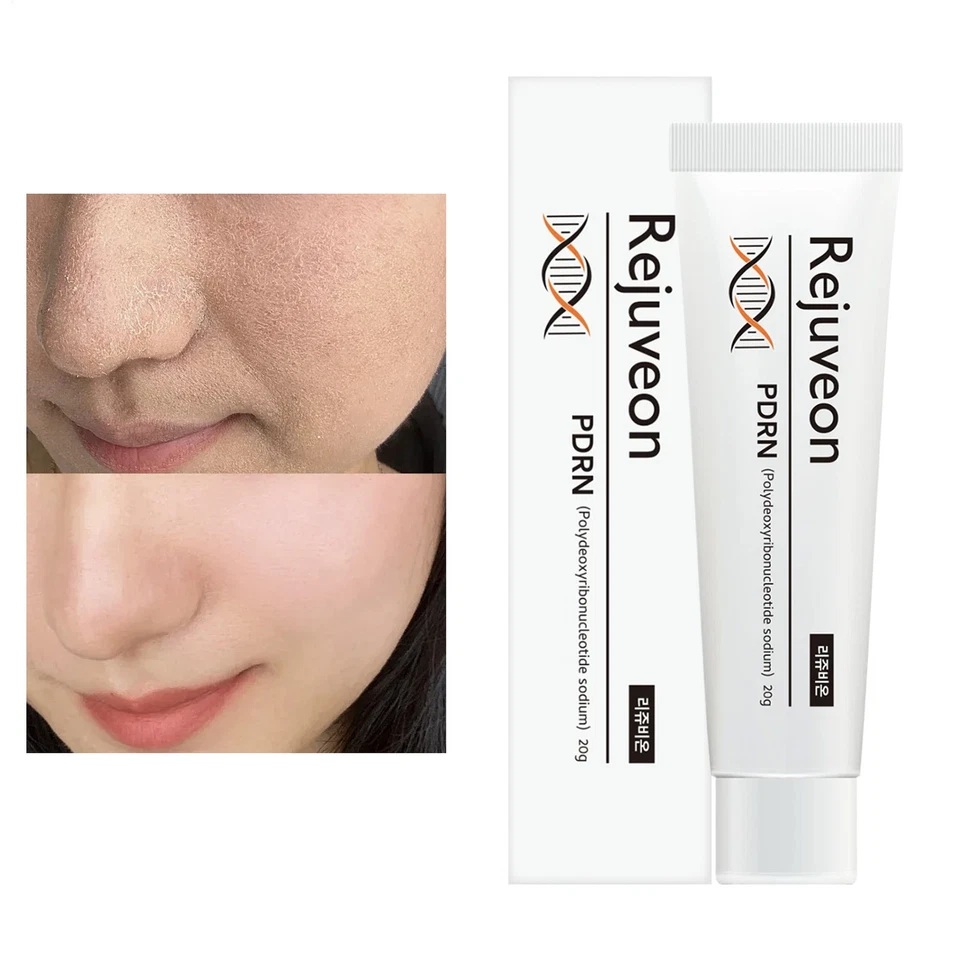Crema coreana Rejuveon PDRN rica en extracto de ADN de salmón, potente hidratante, mejora la elasticidad y firmeza de la piel.