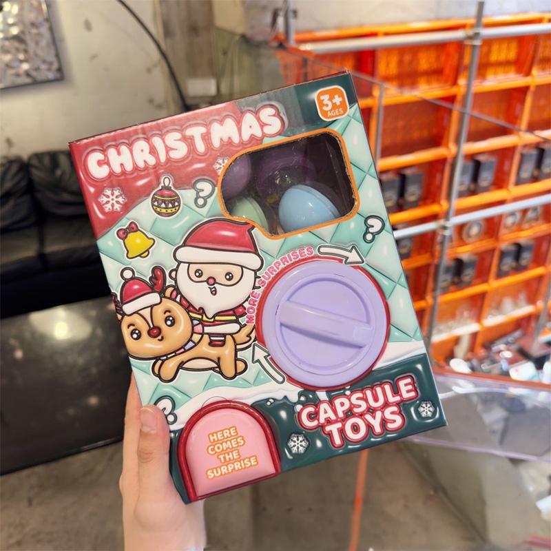 Детская рождественская машина Gashapon Kinder Joy слепая коробка приз коготь игрушка забавный рождественский подарок