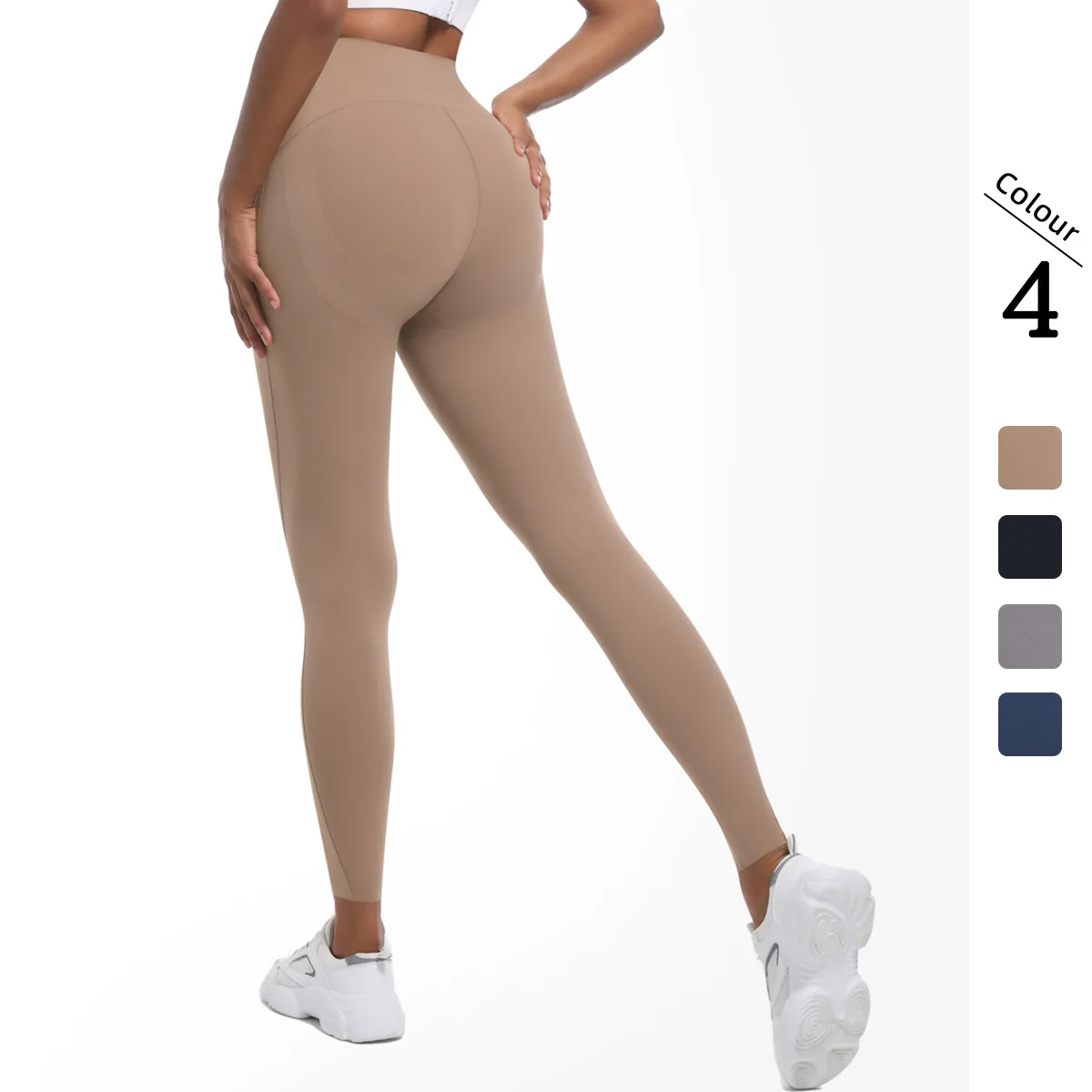 Legging Yoga Pinggang Tinggi Wanita untuk Fitness Lari Bernapas Cepat Kering Celana Yoga Fitness Lari Bersepeda Olahraga Pakaian Gym