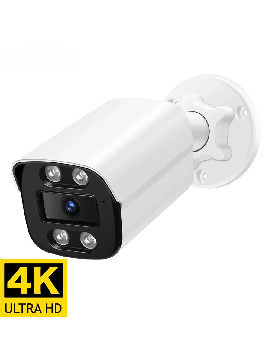ใหม่ 2MP กล้อง IP เสียงกลางแจ้ง H.265 Onvif Metal Bullet Home Color Night Vision กล้องเฝ้าระวัง