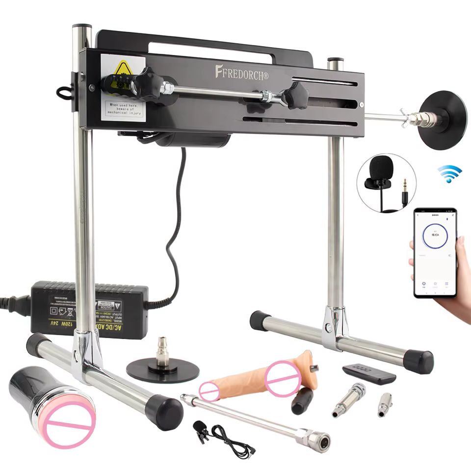 FREDORCH Intelligente Sexmaschine für Paare, SM mit Dildo, starke Masturbationsmaschine, einstellbare Geschwindigkeit und Winkel, Sexspielzeug