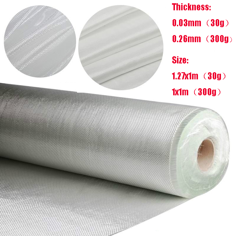 1 pièces 1.27x1m 1x1m tissu de fibre de verre mince tissu de fibre de verre renforcé tissage uni, outil de tissu renforcé matériel de bricolage