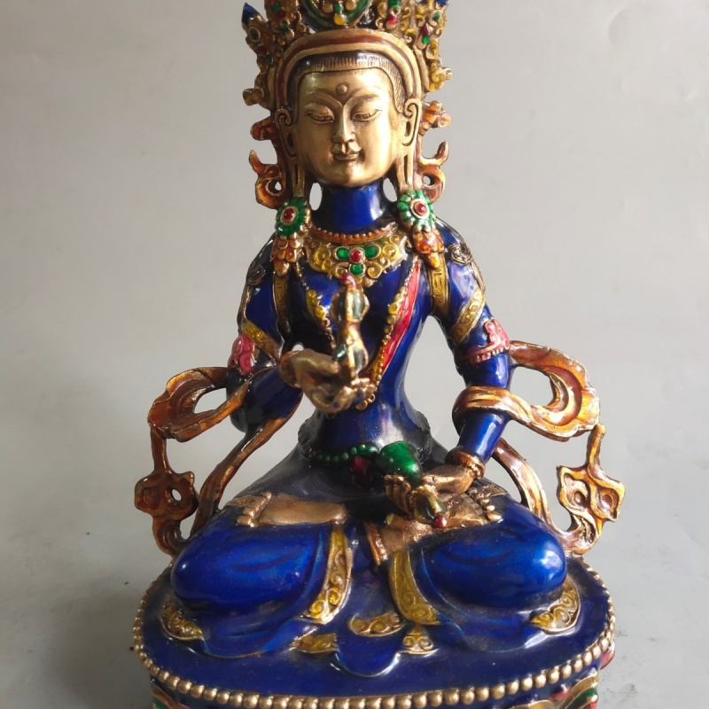 Early Collection Cloisonné Mother Bodhisattva,Fine craftsmanship with collectible value; friends who like it should consider pur