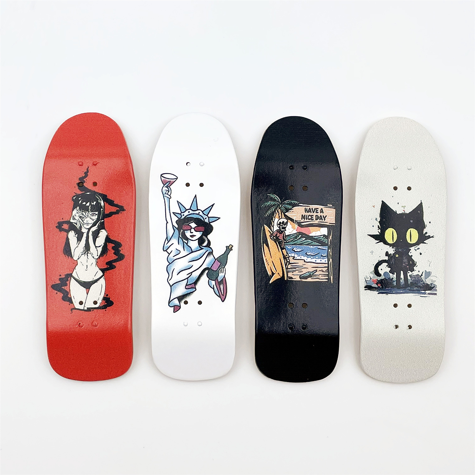 Deska do skateboardingu Cruiser 34 mm w nowym kształcie z grafiką do profesjonalnej mini deskorolki